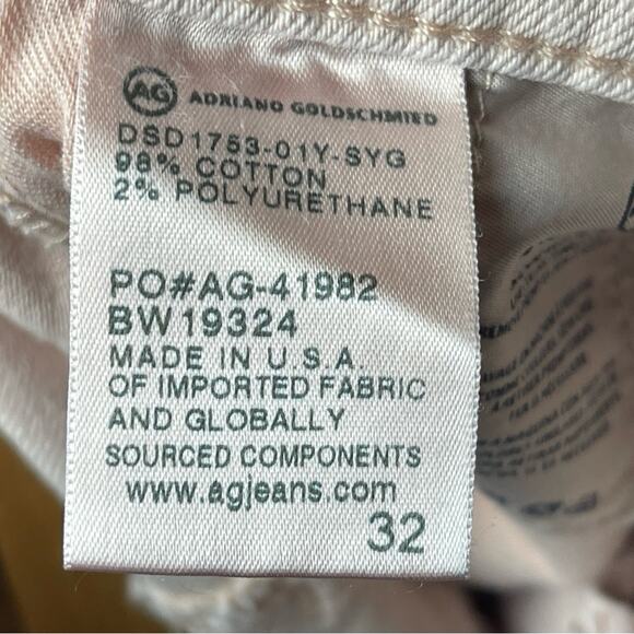 AG The Isabelle High-Rise Straight Crop Jeans, Blush, Casual, Weekend, 32 - Picture 10 of 16